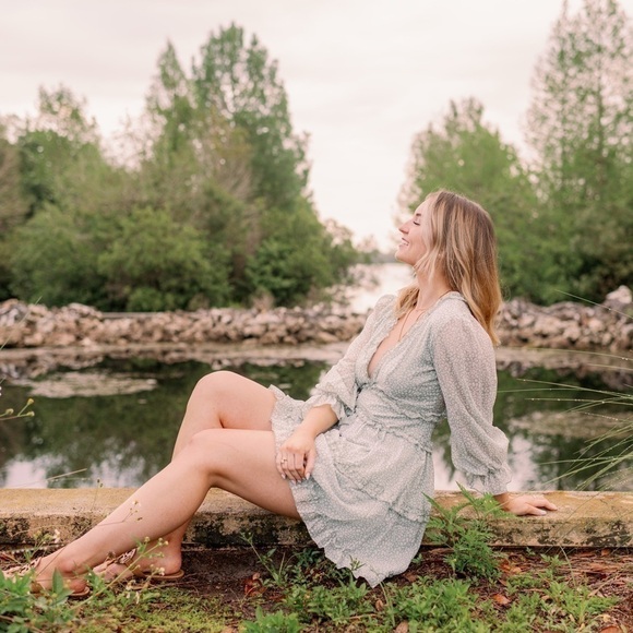 Long Sleeve Dress Deep V Neck Ruffle Layer Swing Mini Dresses Open Back - Picture 13 of 14